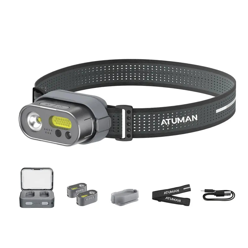 2 Head Lamps & 1 Charging Case