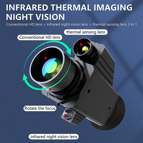 Dual System Thermal Imaging Night Vision Monocular